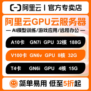 阿里云GPU企业云服务器ecs ai训练模型算法网站小程序租用云主机