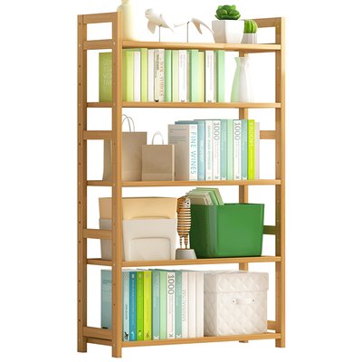 家用实木落地式多层大容量多功能省空间小型杂物整理架收纳置物架