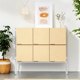 实木餐边柜桦木海洋板柜子客厅靠墙储物斗柜玄关收V纳置物柜咖啡