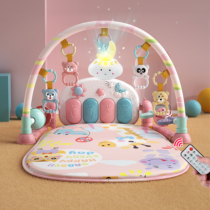 脚踏钢琴婴儿0-1岁玩具健身架新生幼儿4女宝宝5躺着玩2踩3一6个月