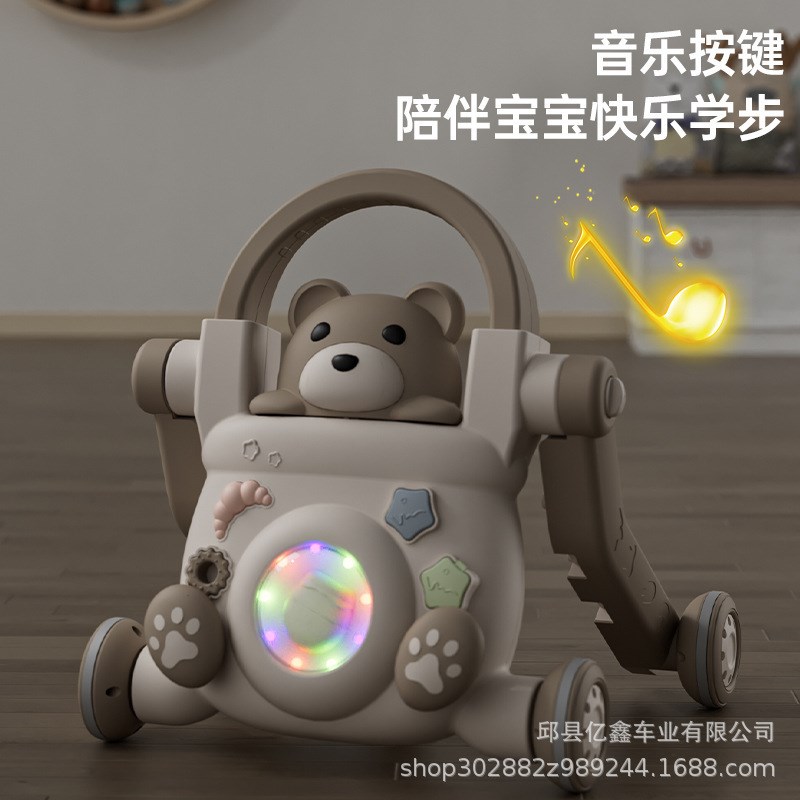 儿童学步车婴儿手推车防侧翻多功能助步车宝宝玩具车学走路小推车