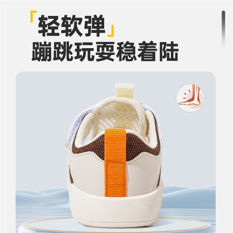 男宝宝凉鞋2025夏季新款软底透气机能鞋子小童1一2-3岁女宝学步鞋