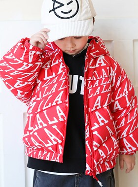 男童短款宝宝羽绒服连帽2024新品儿童羽绒服中小童1-3-6-8岁23809
