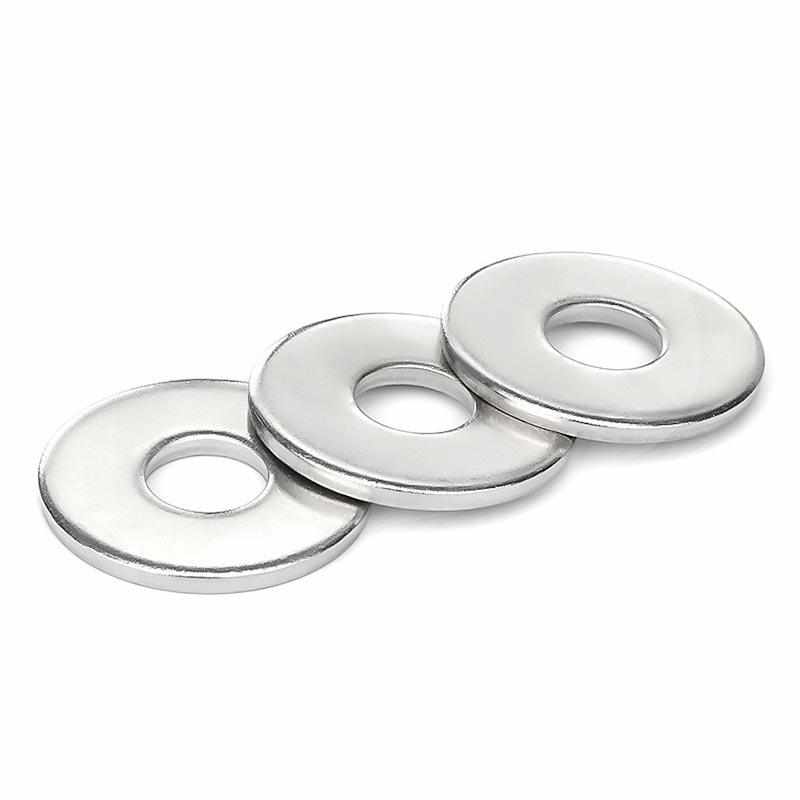 按加厚斤垫片圆形加大m4m6sm8m10m12m14不锈钢垫圈垫304金属*平