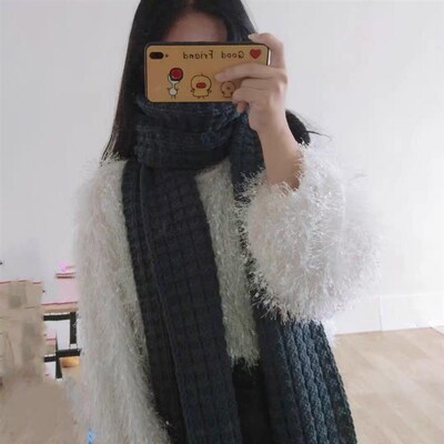 送男友女自织围巾毛线团粗线牛奶情人棉新手懒人神器编织材料包