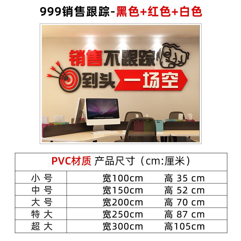 办公室墙面装饰公司企业文化电商销售氛围布置员工励志标语墙贴画