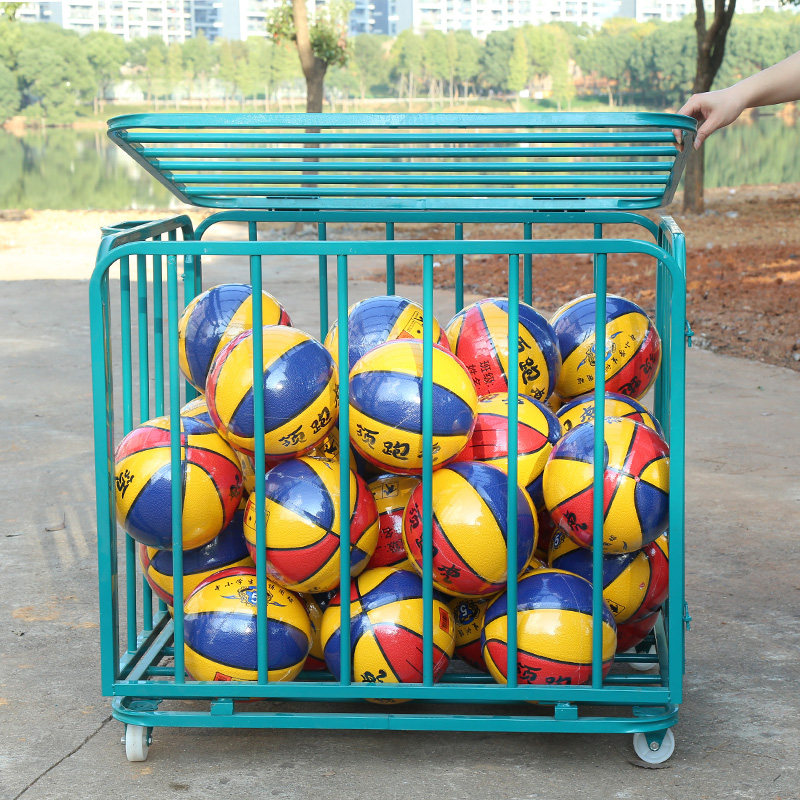 篮球推车幼儿园不锈钢篮球收纳筐足球收纳框装球类筐移动折叠球车,运动/瑜伽/健身/球迷用品,更多篮球用品,淘宝优惠券,粉丝福利购,淘宝优惠卷
