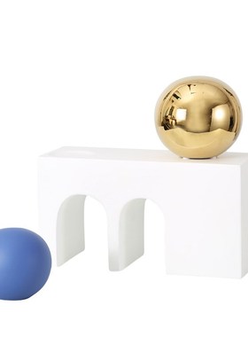 几何形拱门艺术摆件展厅样板间装饰酒店前台书架摆设家居工艺品