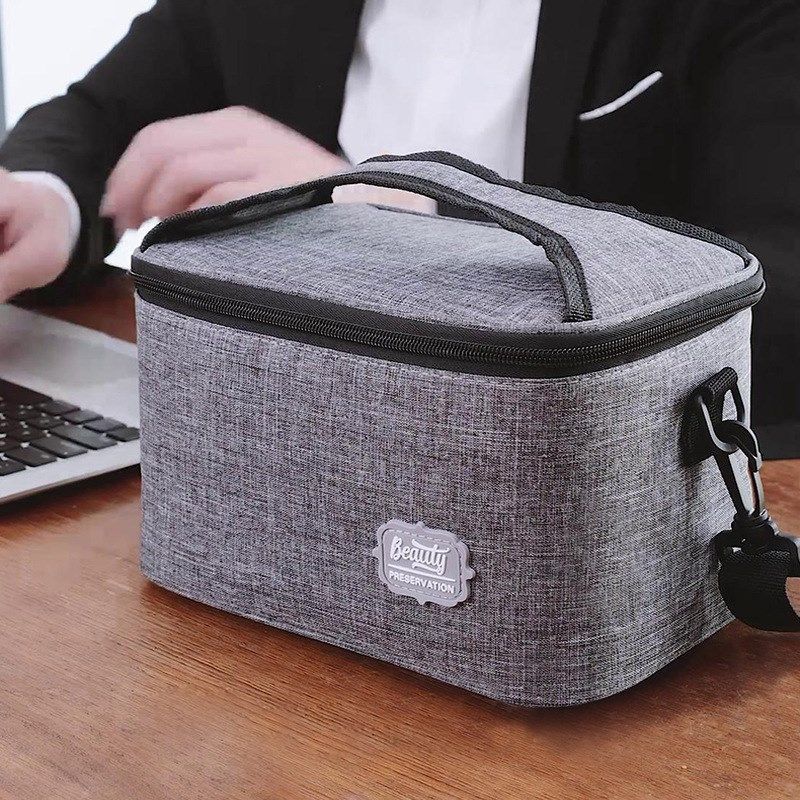 便当包男士斜挎单肩午餐包盒保温袋女上班族带饭的手提保温便当袋,收纳整理,便当包,淘宝优惠券,粉丝福利购,淘宝优惠卷