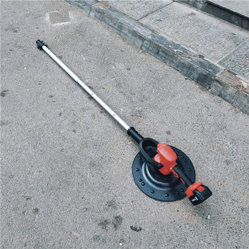 加长杆墙面打磨机 水泥砂浆收光机 加长墙面粉墙机220V鸿聚牌