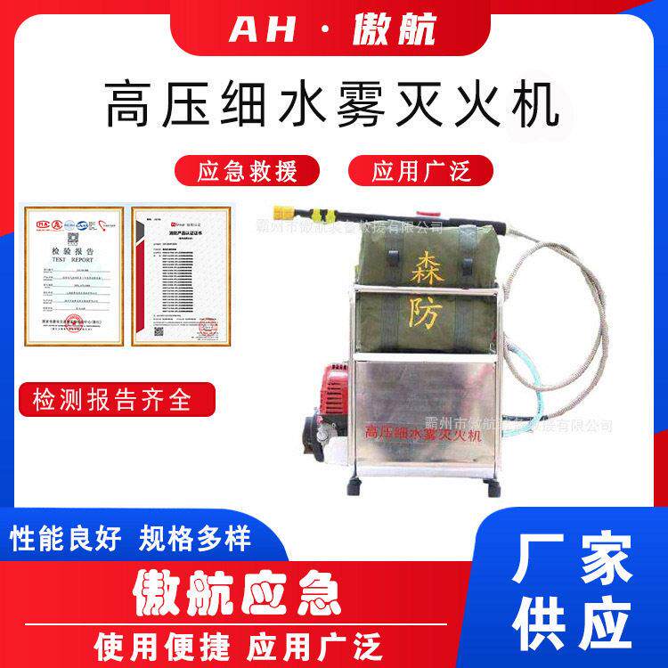 万亿国债压细水雾灭火机移动直流喷雾水枪森林火灾抢险灭火器
