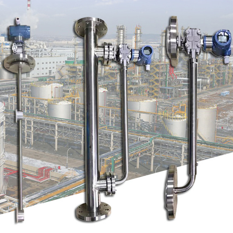 工业在线密度计浓度计双法兰差压式液体脱硫酒精插入式管道测试仪