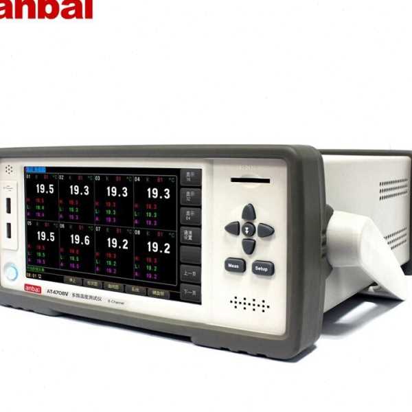 安柏AT4708V/4716V/4724V/4732V多路温度测试仪8路PT100热敏电阻