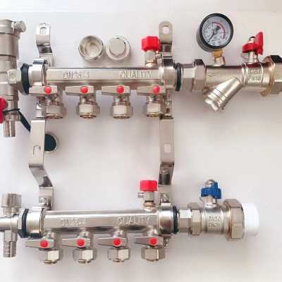 水管分流器铜分水器锻压电镀工程款1寸、1寸2分水器1路-10路