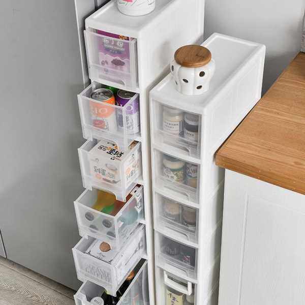 夹缝收纳柜抽屉式特大号卫生间浴室夹缝柜子厨房缝隙架落地置物架