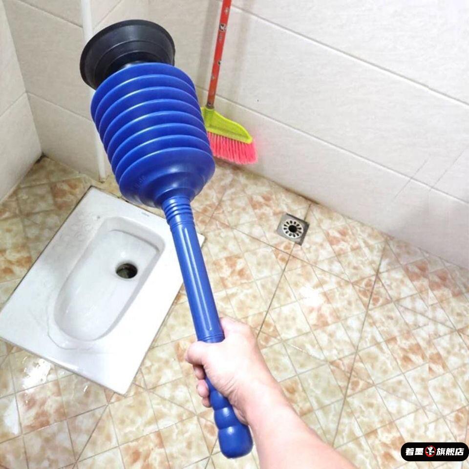 蹲厕堵塞疏通器通厕所下水道管道工具I皮搋子蹲坑专用疏通器神器