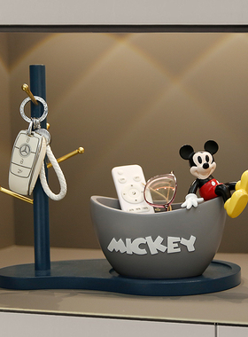 创意钥匙收纳摆件进门口入u户玄关置物架家居桌面装饰乔迁新居礼