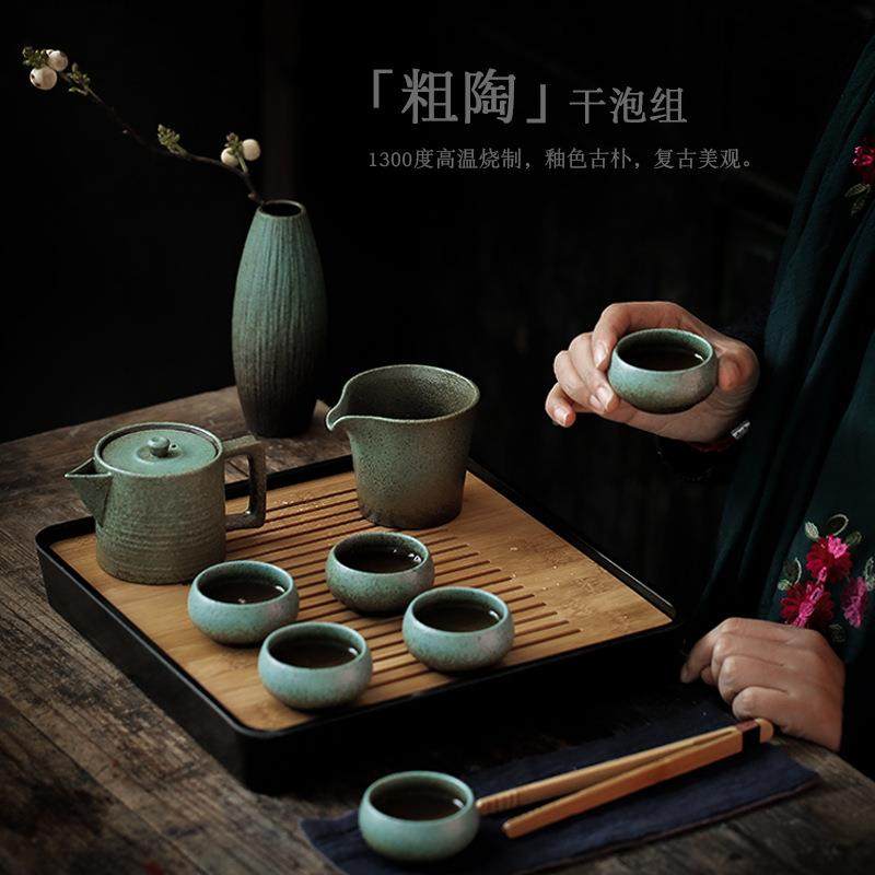 素整套家用24332功夫茶遇具干套装中式复古泡茶盘粗陶茶杯壶茶茶,农机/农具/农膜,其它农用工具,淘宝优惠券,粉丝福利购,淘宝优惠卷