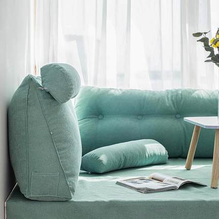 床三角发垫靠枕床头靠沙大靠背客A1厅上靠背垫大号抱枕床枕飘窗腰