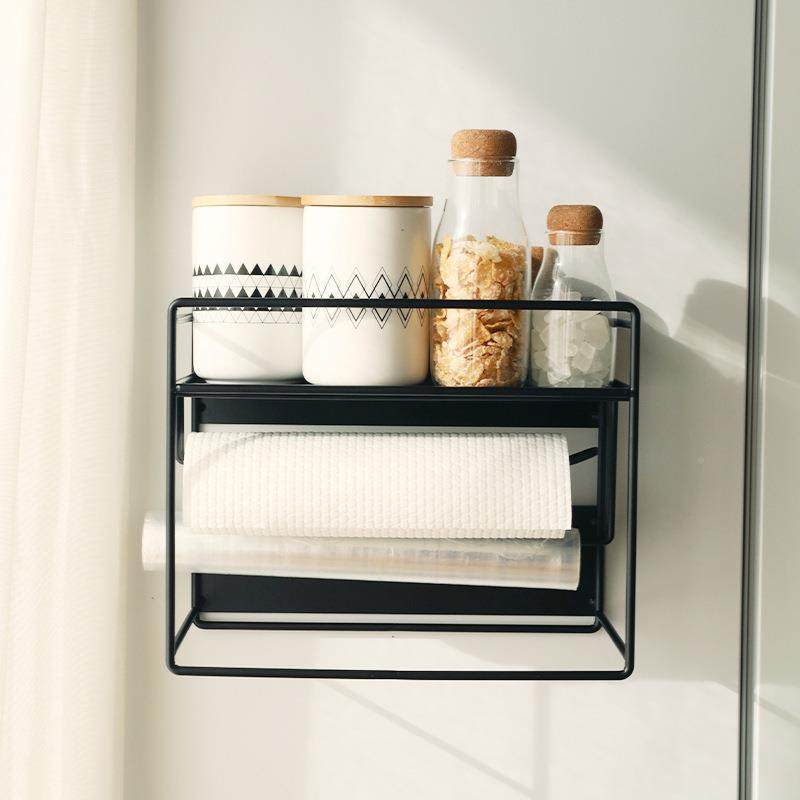 厨房多层磁夹置SQT物架冰箱侧边调料收纳架洗收衣机缝抽拉纳整理