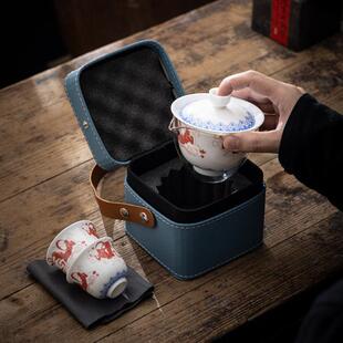 羊脂7570玉佛敦煌二才盖碗不烫手快客德杯化白瓷功夫泡千旅茶碗行