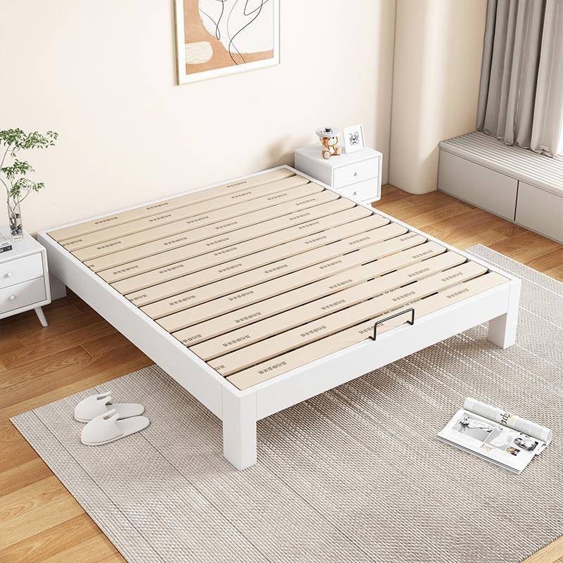 新款全实榻榻0001#米床日床式约小户型卧室无床头床民宿木酒店实