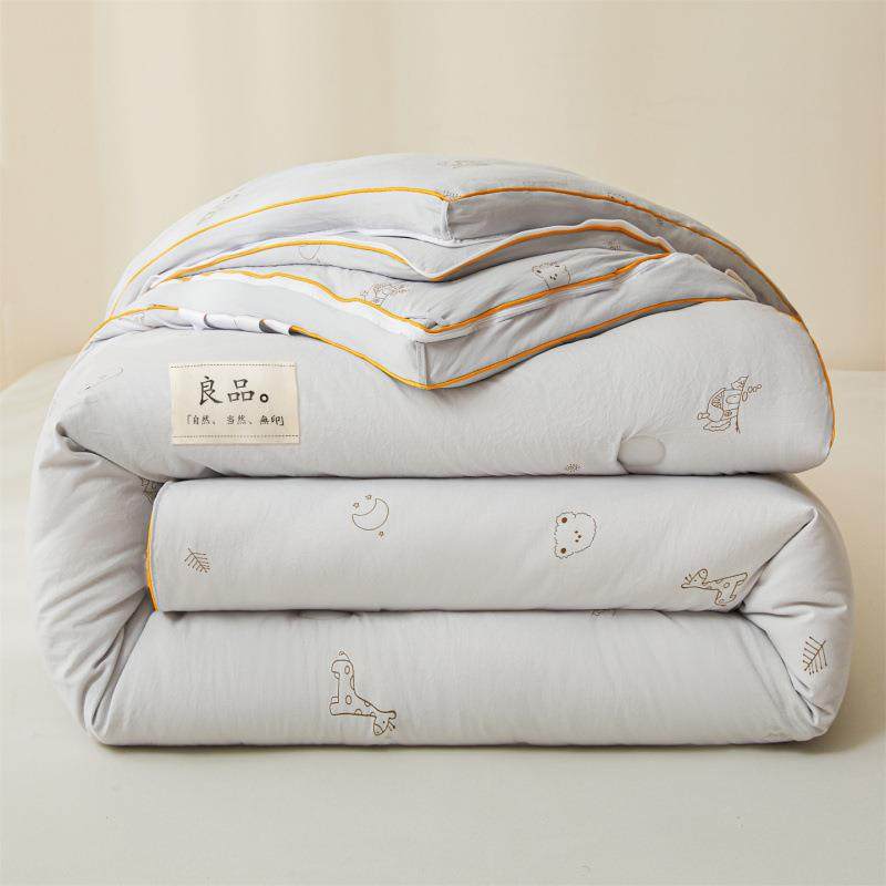 1斤2二合一子母被水洗棉印易博花冬春秋被被夏被子母被被子芯被冬
