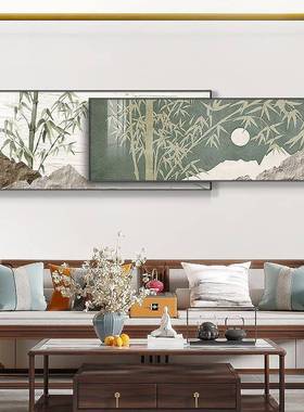 竹加报平安子厅装饰画新中式叠组合书H5553编房茶室壁画客节节高
