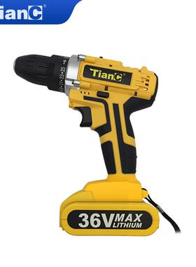 12V1WLF8V36VF充钻电钻电钻电电动螺丝刀起子机锂锂电冲击手钻手