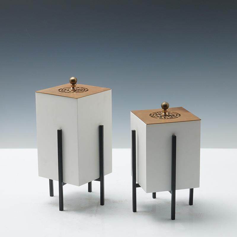 UBC新中式现代轻品奢金属收盒摆件样板房间首饰盒纳客厅店酒装饰,家居饰品,装饰摆件,淘宝优惠券,粉丝福利购,淘宝优惠卷