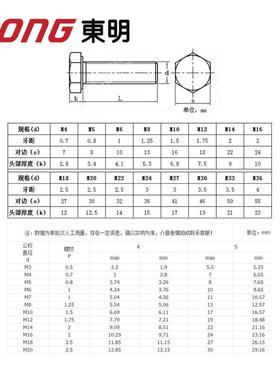 东明34不锈钢DIN933M60M810角外六A2-M70732六角头螺栓全牙螺丝