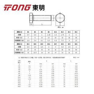 东明34不锈钢DIN933M60M810角外六A2-M70732六角头螺栓全牙螺丝