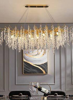 法761轻奢餐吊灯奢华高档客厅主灯新in款s风小众卧室别墅式枝厅形