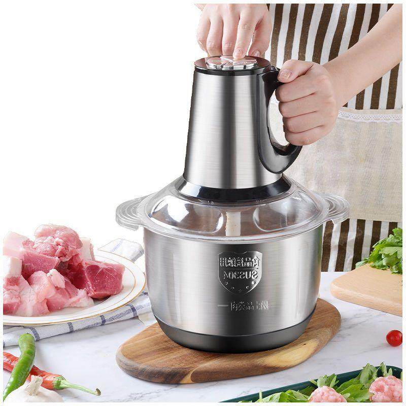 电动绞肉家用商用功机能料搅理2L型容量机多不锈钢拌机蒜蓉辣椒粉,厨房电器,搅拌/料理机,淘宝优惠券,粉丝福利购,淘宝优惠卷