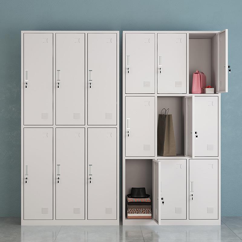 钢加厚员更制衣柜工铁皮储物YN-GYG-0柜带锁寄存柜资文件柜洗料浴