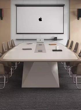 大会型办公室简长桌议室洽谈桌烤漆议TPJ桌长条桌极默认项新会品