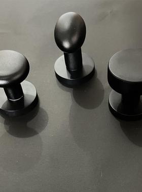 BUR隐门锁拉手锁球形黑色现代单明装电视背形景隐面形门把手木门