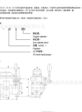 泵船用手摇泵小体式CS-20CSS手摇HUG泵摇油C手-25