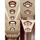 d实木过道廊灯走小吸顶灯882玄关入le中式 阳台灯门厅灯户灯现代简