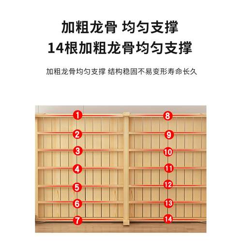 床天办台悦先折叠午休单ZZ-mc2人1米5家床用简易实木床1.2米公室
