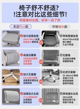 人工学椅子护体腰电脑学椅家用舒服久坐竞宿舍靠背QWN电椅习办公