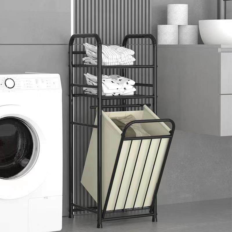 衣衣脏篓收纳层篮架拼接铁艺卫生间洗衣架多功能置物架NF-ZYL00跨