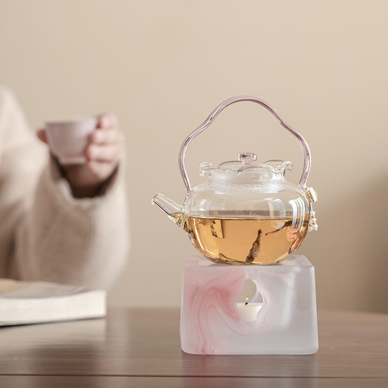 水墨茶蜡烛温底座保温炉加热煮茶温茶器餐厅ZH84342酒炉店花茶暖