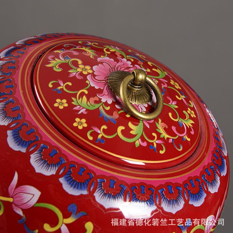 陶瓷罐特大号储罐档家用密封罐高普存洱包装一JFL斤装茶罐潮可优