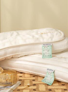 高Z04端绣48榨蚕丝二合一枕芯4×7cm×刺