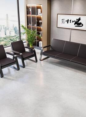 商务办公组沙发简约现代铁艺三人发客接待办公室沙会GEJ发茶沙几