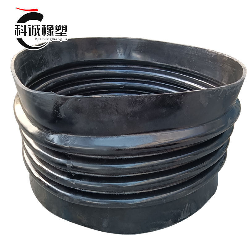 厂家直供橡胶波纹软连接抱箍卡箍式橡胶波纹软管接头多波橡胶管