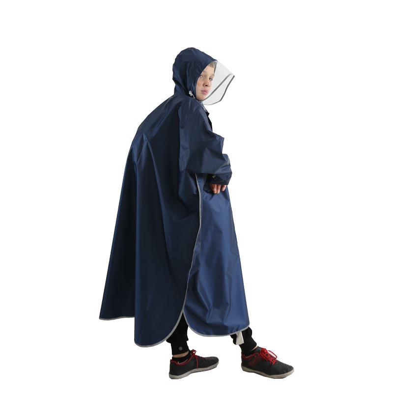 202行3新款小学生儿童成人亲子装衣电动583瓶电车长款全雨身骑防