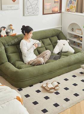 懒人户沙发WUZ榻榻米间沙发人床双小型出租屋阳台房人类狗窝卧室