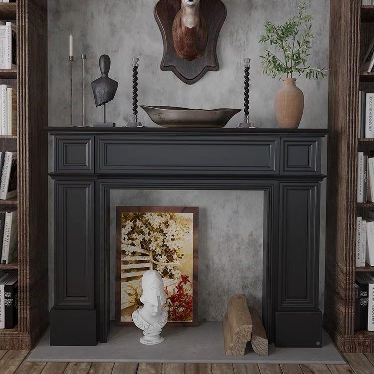 复古壁装饰柜壁炉炉架玄装饰柜简约家客用厅室54内关处置物架电视